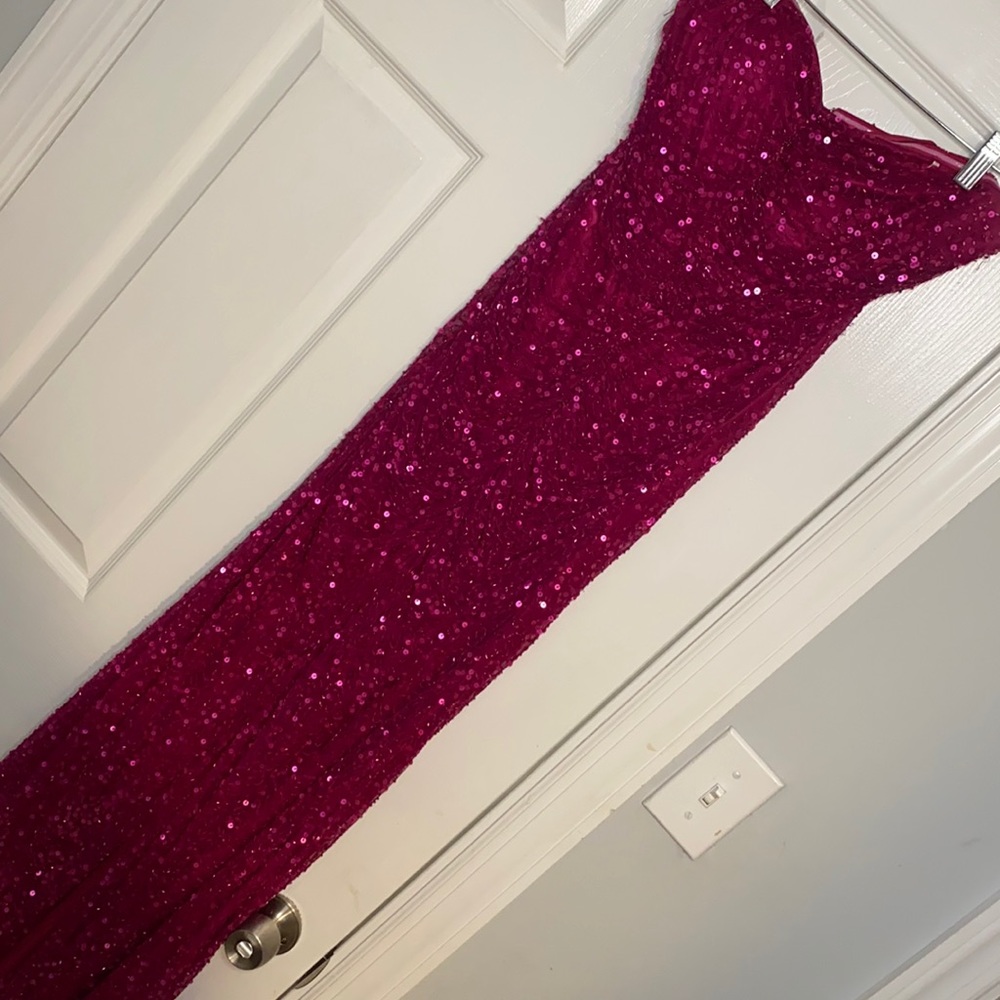 Gorgeous Camille La vie fuscia sequin dress